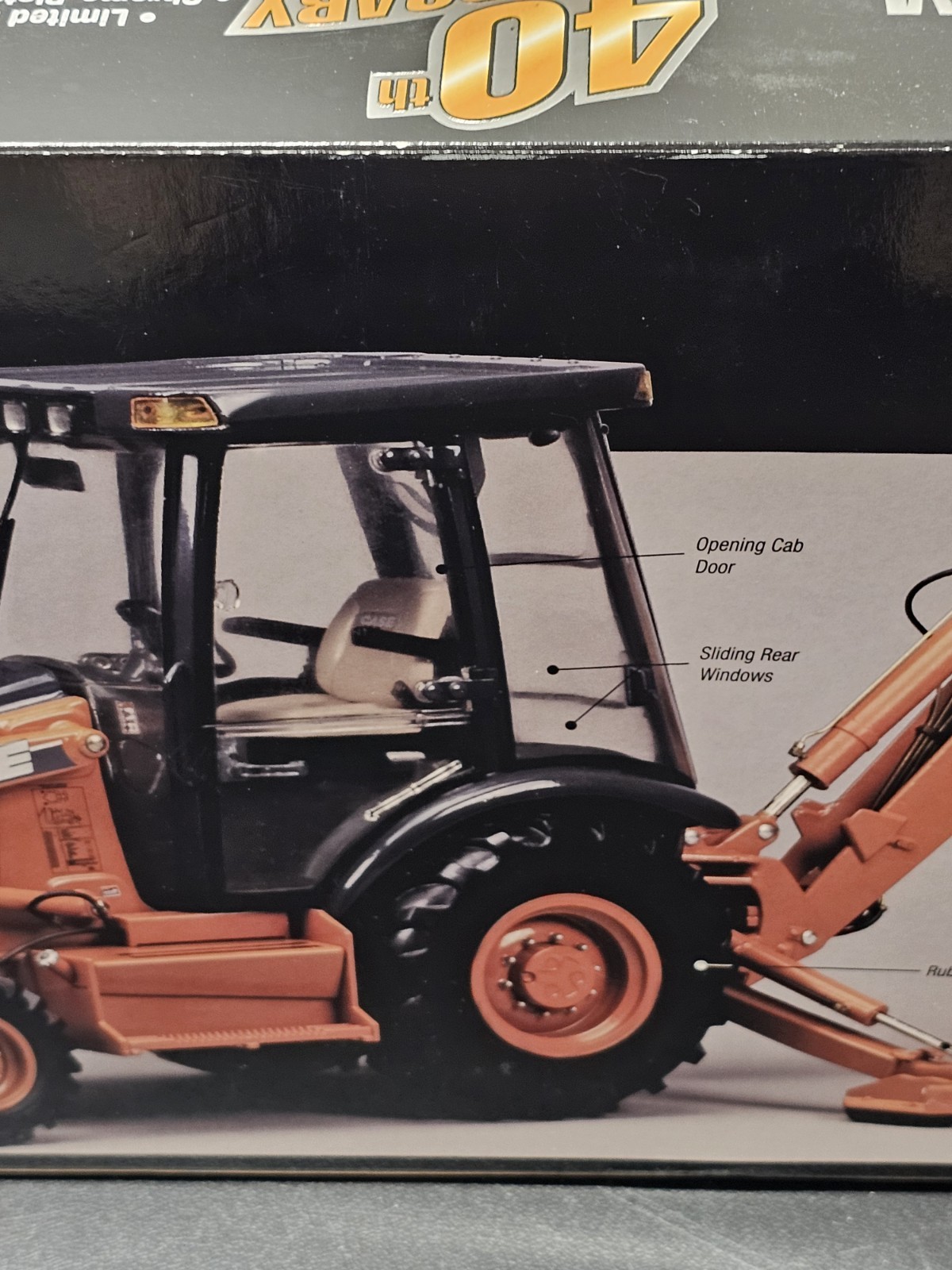 ERTL Case 580 Super M Series Backhoe 40th Anniversary 1/16