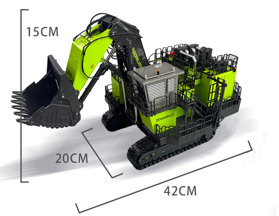 1:48 ZOOMLION ZE4000GLS Mining Excavator Construction Machinery Diecast Model