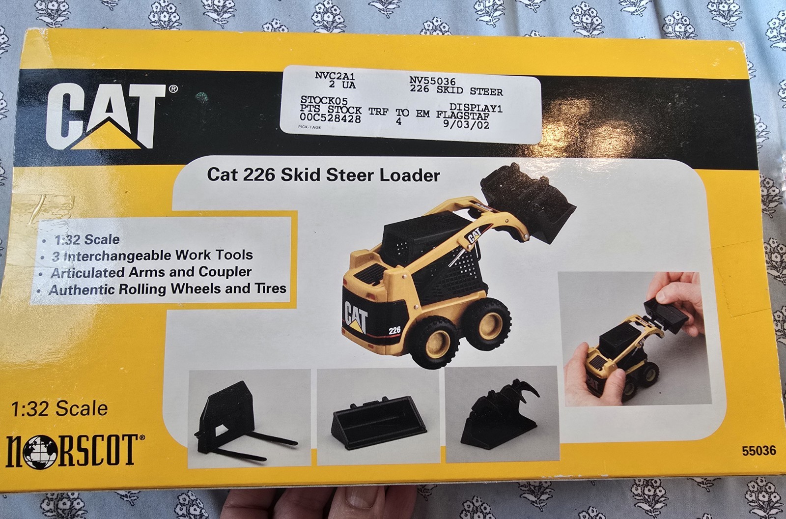 Norscot # 55036 CAT 226 Skid Steer Loader 1:32 Scale New Factory sealed!
