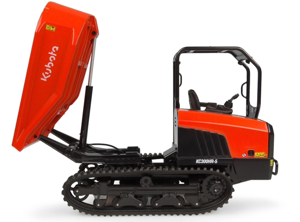 1:24 UH KUBOTA KC300HR-5 Tracked Dump Truck Bucket Machine Diecast Model