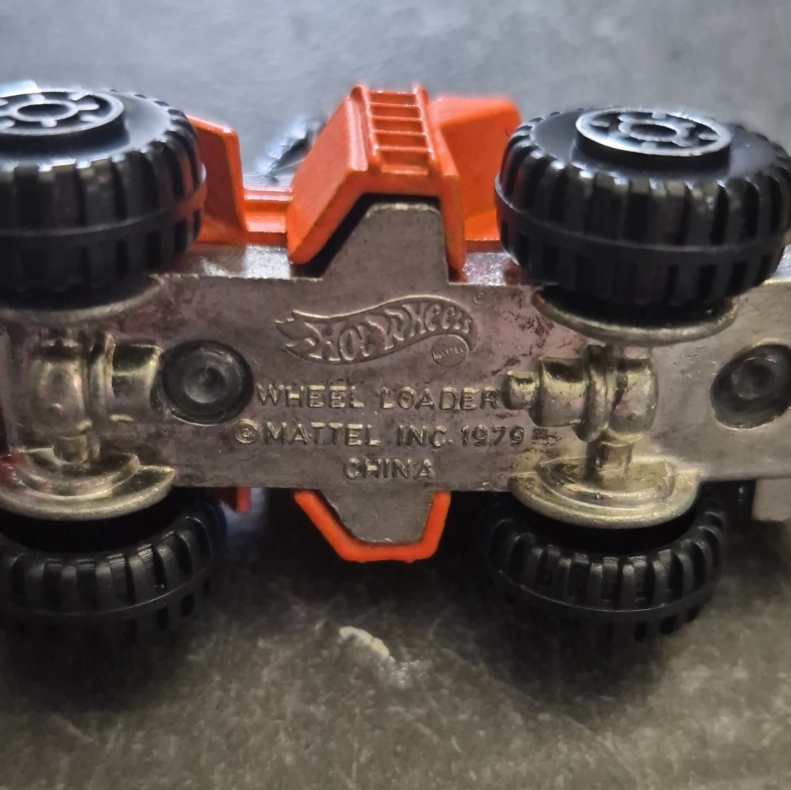 Hot Wheels 1979 Vintage Diecast Wheel Loader Vehicle Orange/Black/Gray