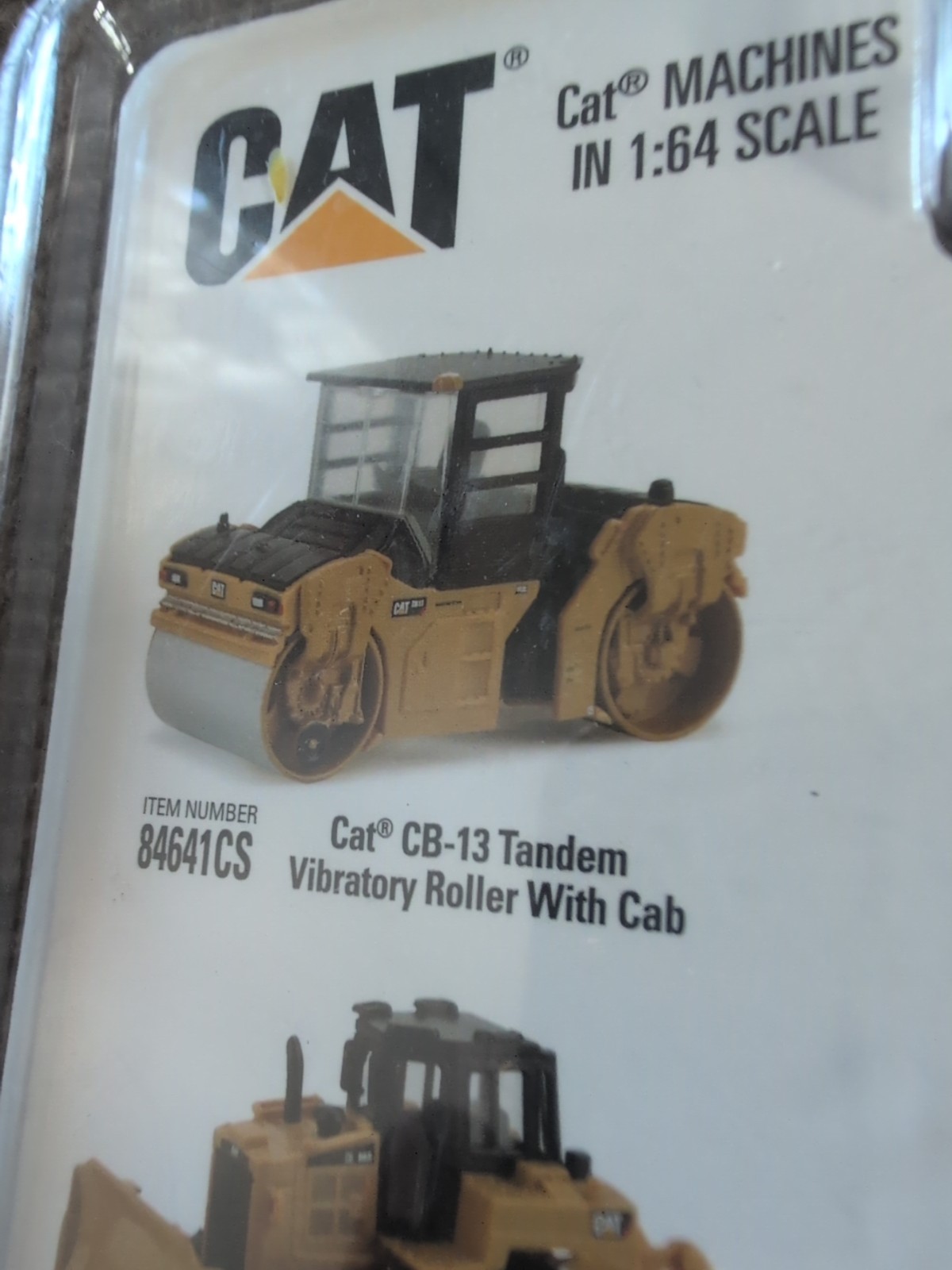 Caterpillar CB-13 Tandem Vibratory Roller ROPS 1:64 Diecast 84640CS