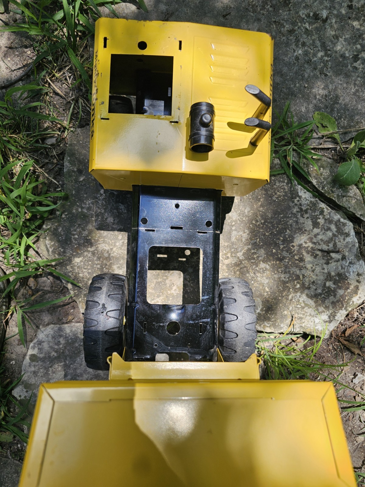 Vintage Mighty Tonka Dump Truck Pressed Steel Yellow 1970s Toy Parts Restoration