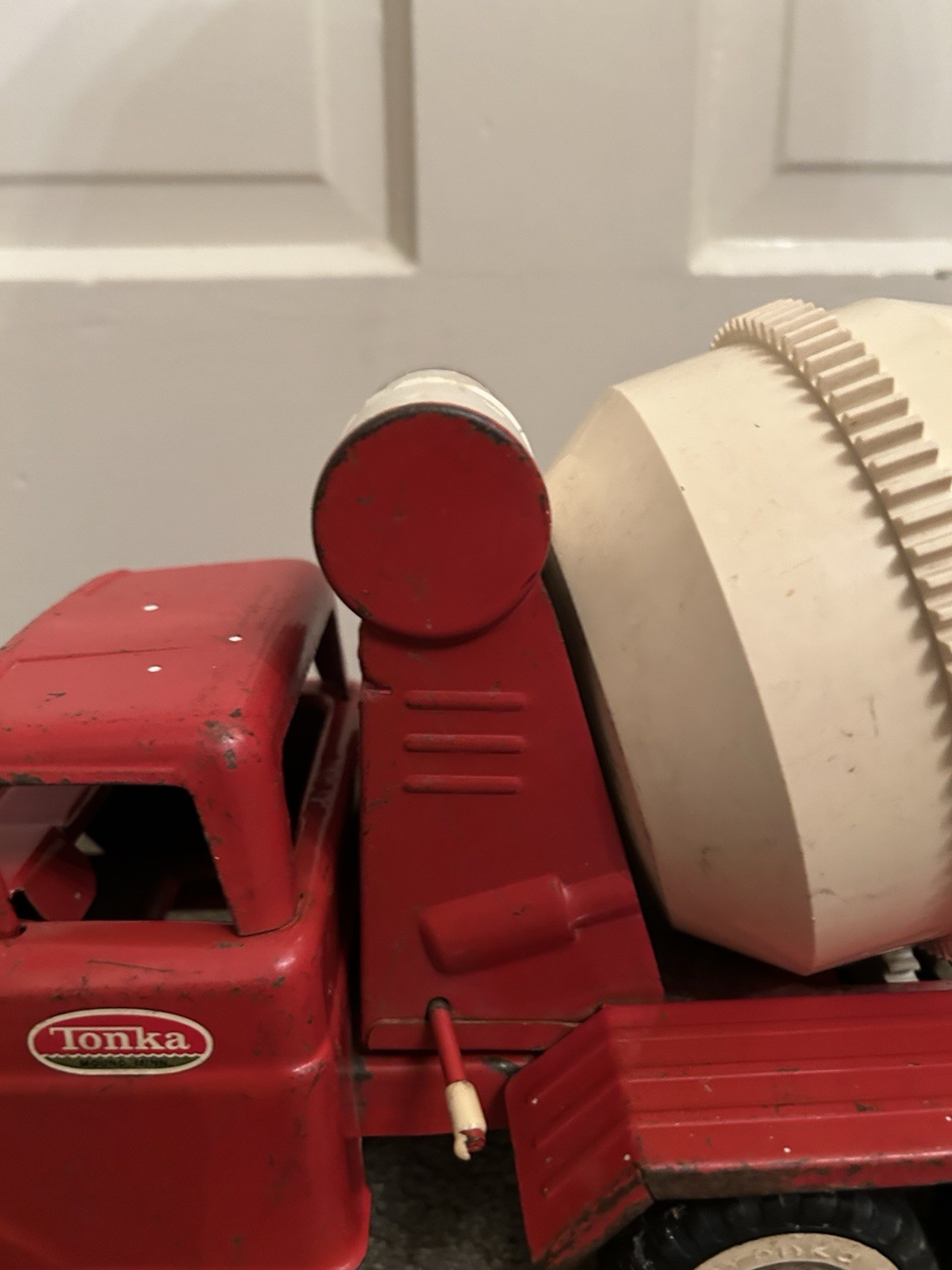 1960s Tonka Gas Turbine Cement Mixer Truck #620 Red White Missing Parts Read!