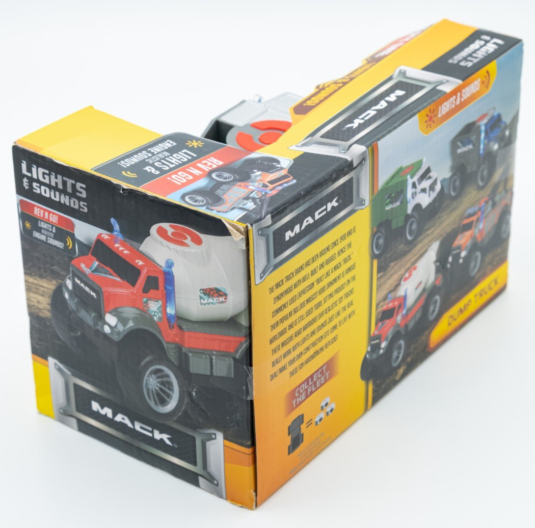 MACK TRUCK WITH LIGHTS & SOUNDS – DUMP TRUCK NEW IN BOX !!