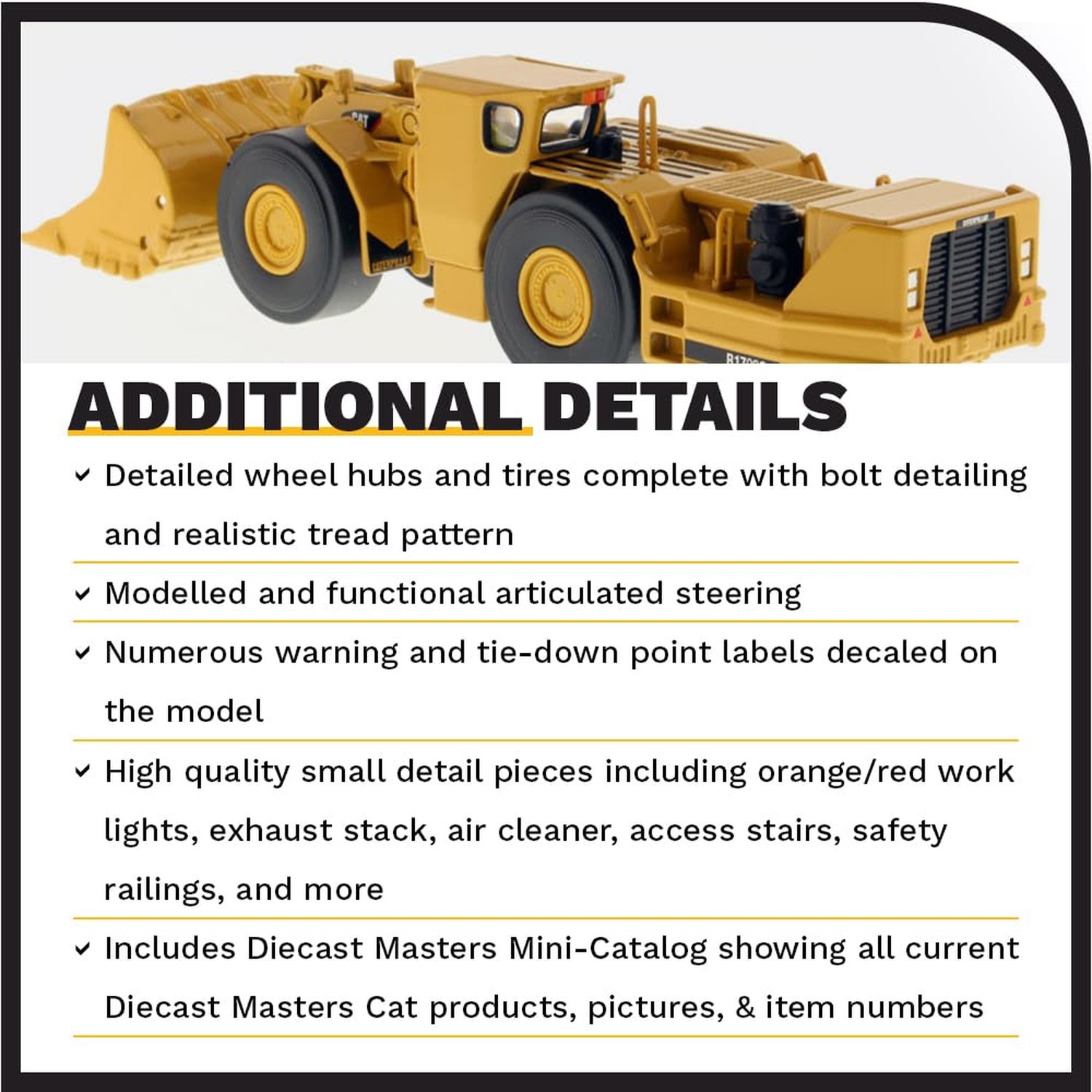 Caterpillar R1700 LHD Underground Mining Loader Core Classics Series Vehicle