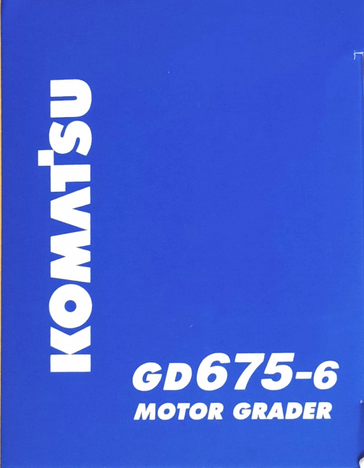 Komatsu 1/87 Construction Collection – GD675-6 Motor Grader – Diecast Vehicle