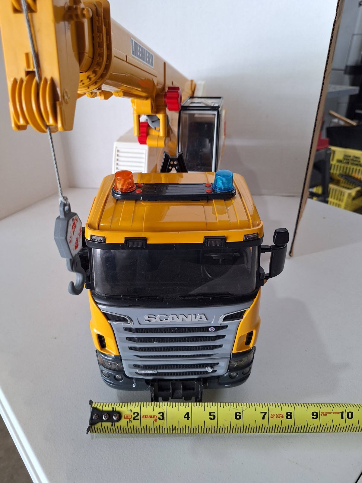 2009 Bruder Scania LTF 1045-4.1 Crane “Liebherr” Truck KO-CS-2010 – 24″ Long