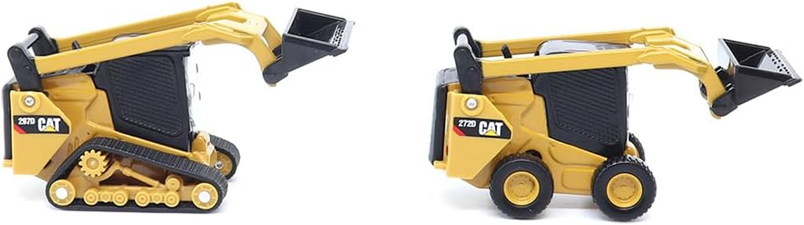 | 1:64 Scale Cat 272D2 Skid Steer Loader & Cat 297D2 Compact Track Loader Twin P