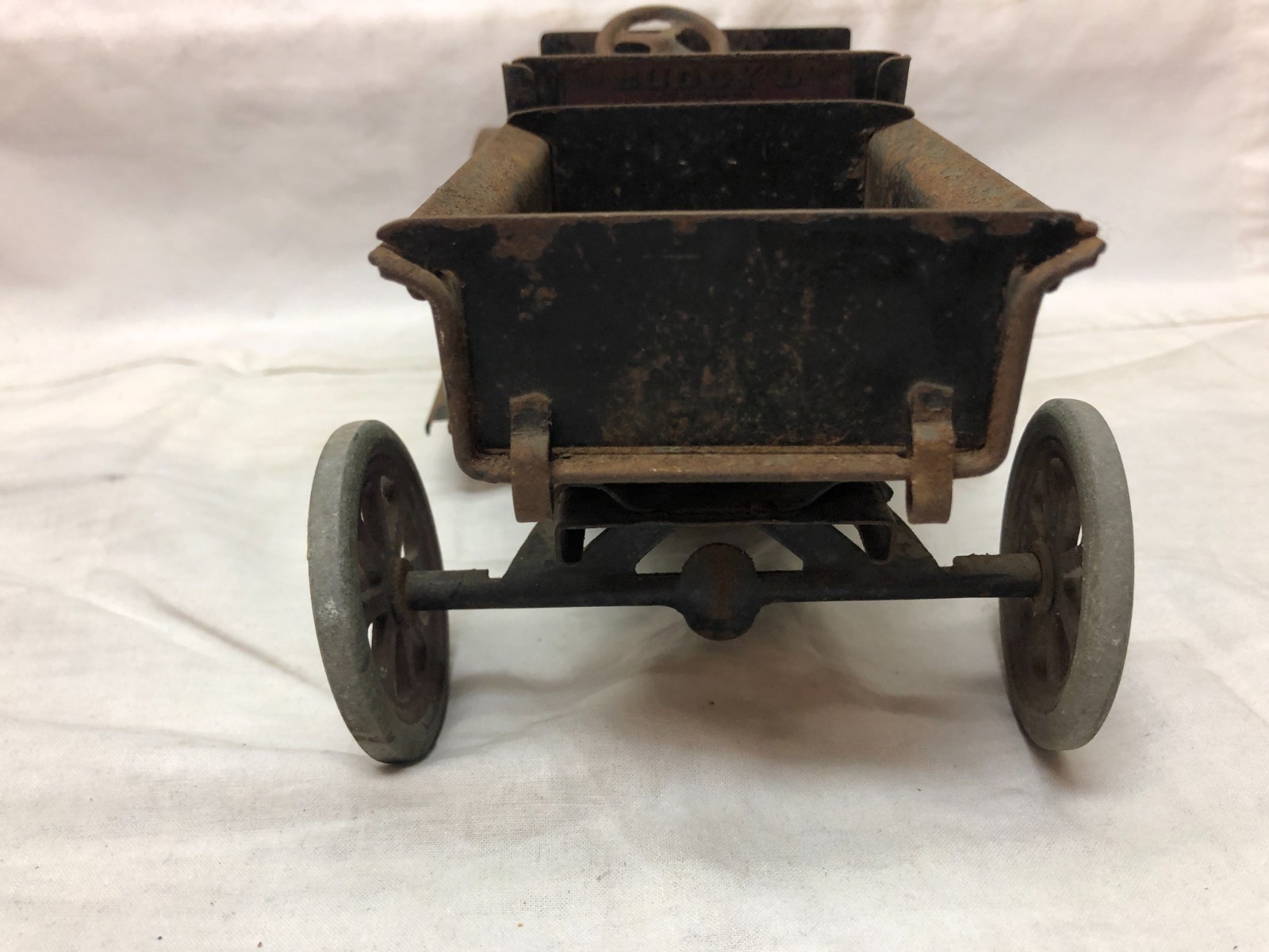1927 Pressed Steel Buddy L Flivver Contractors Dump Truck 11″ Long Original
