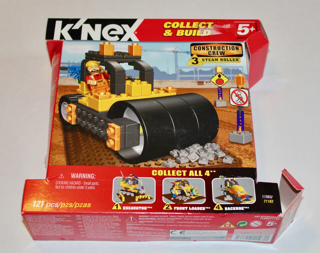 K’nex Construction Crew 3 Steam Roller Nearly Complete