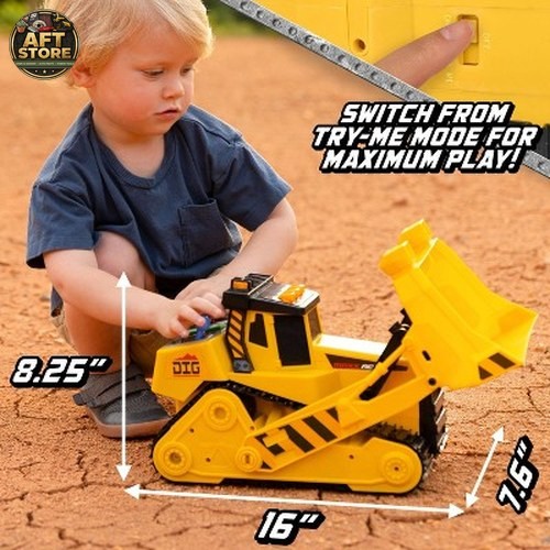 Maxx Action Bull Dozer Toy Vehicle – 16 inch with Lights & Sounds