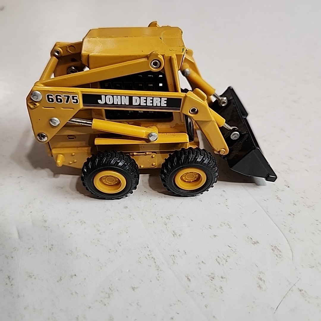 1/32 Ertl John Deere 6675 Skid Steer Loader 1994 Hard To Find Tractor