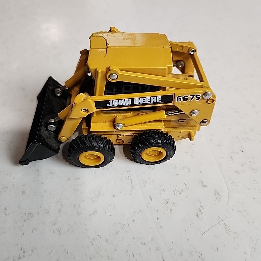 1/32 Ertl John Deere 6675 Skid Steer Loader 1994 Hard To Find Tractor