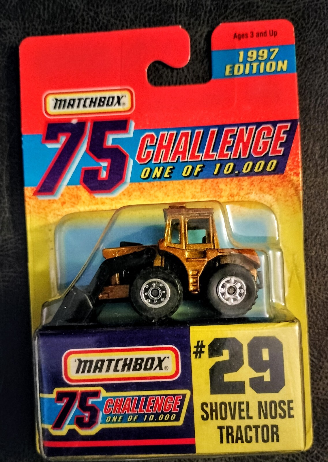 1997 Edition Matchbox 75 Challenge #29 Shovel Nose Tractor