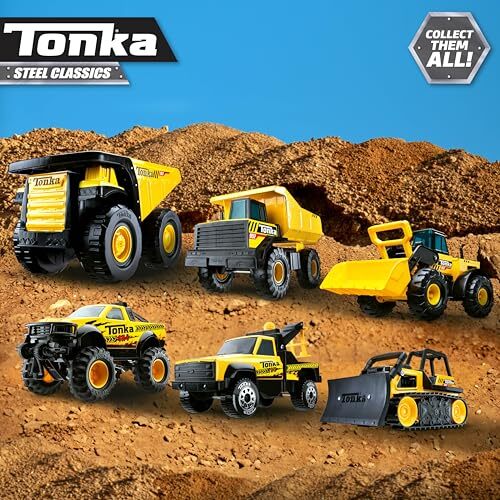 Tonka Tough Yellow Front Loader Construction Toy for Kids 21.5 inches Wide