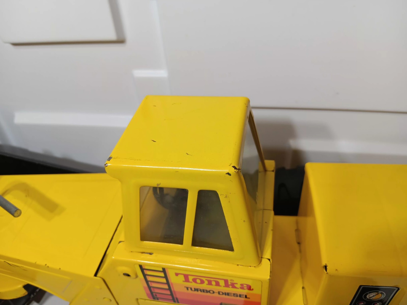 Vintage Tonka truck Turbo Diesel Steel Road Grader XMB 975 Toy 54726