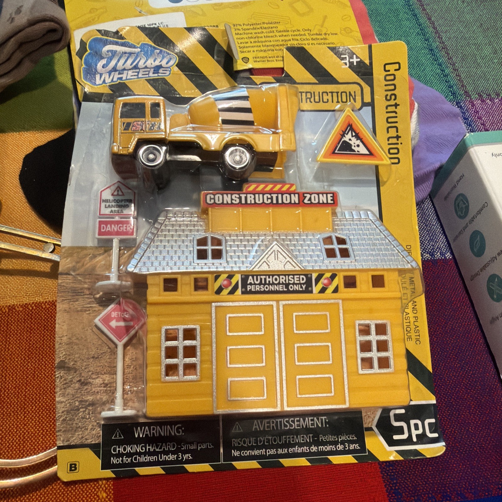 Turbo Wheels Construction Cement Truck 5 Pcs Play Set