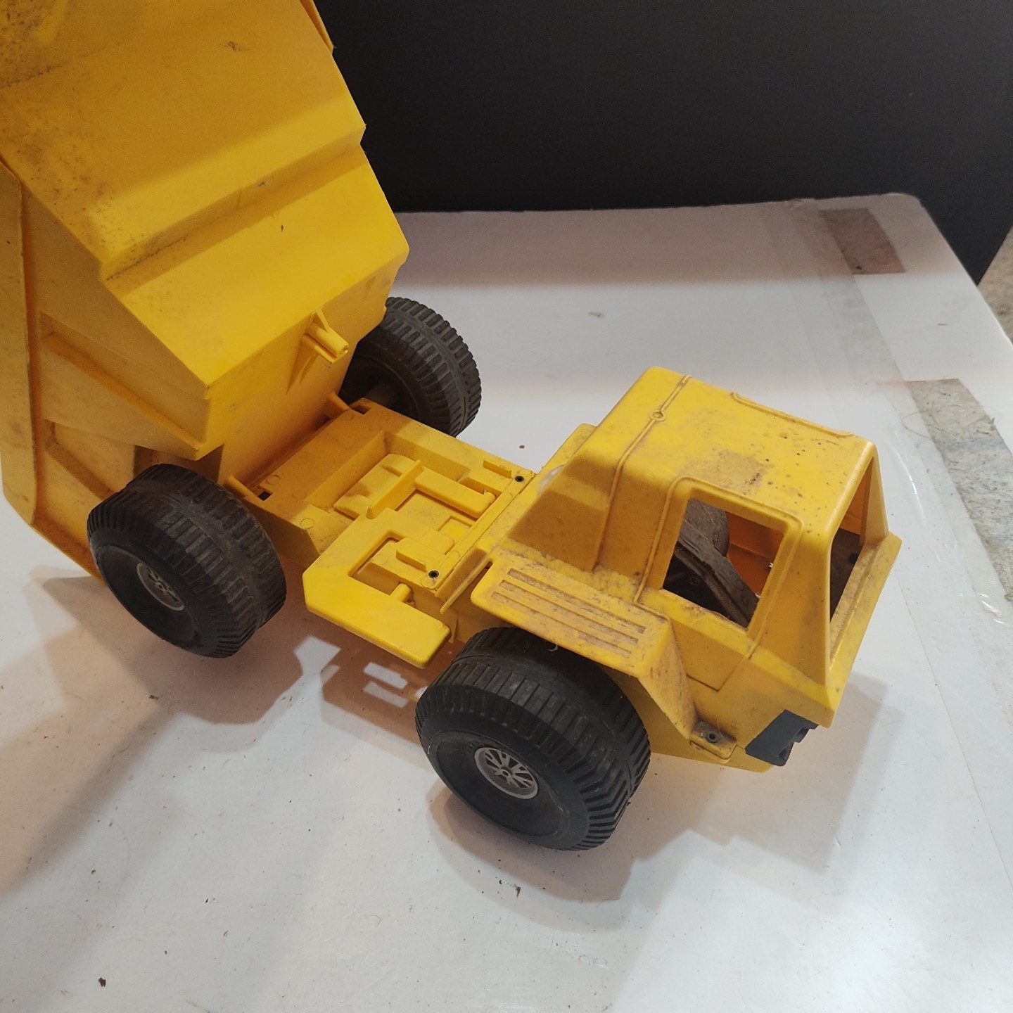 Vintage Ideal Toys Mighty MO Dump Truck 1973 Working Selling For Parts Repair