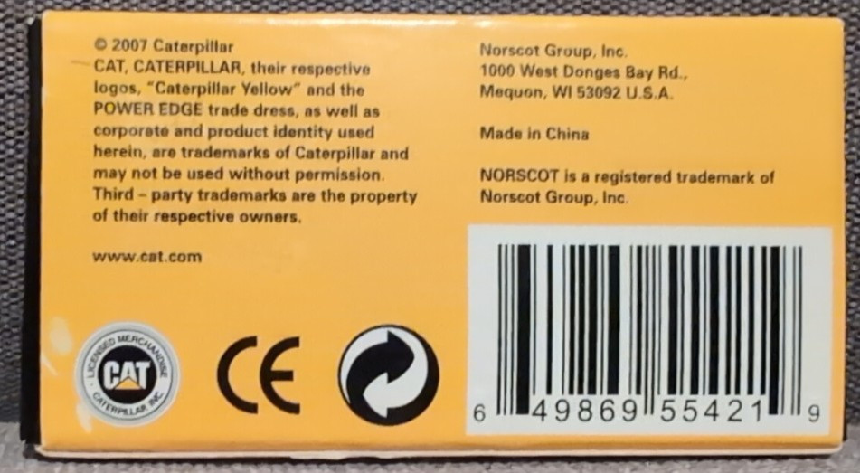 Norscot Minis CAT Caterpillar D5G XL Track-Type Tractor Diecast NIB N Scale NEW