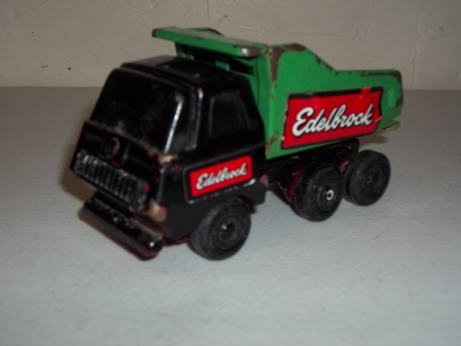 Vintage Tonka 5″ Metal Dump Truck 1974 Vehicle Black Cab/Green Dump 55010 L@@K
