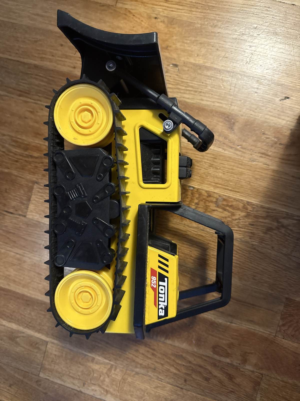 Tonka Yellow Black Pressed Steel Mini Bulldozer Toy