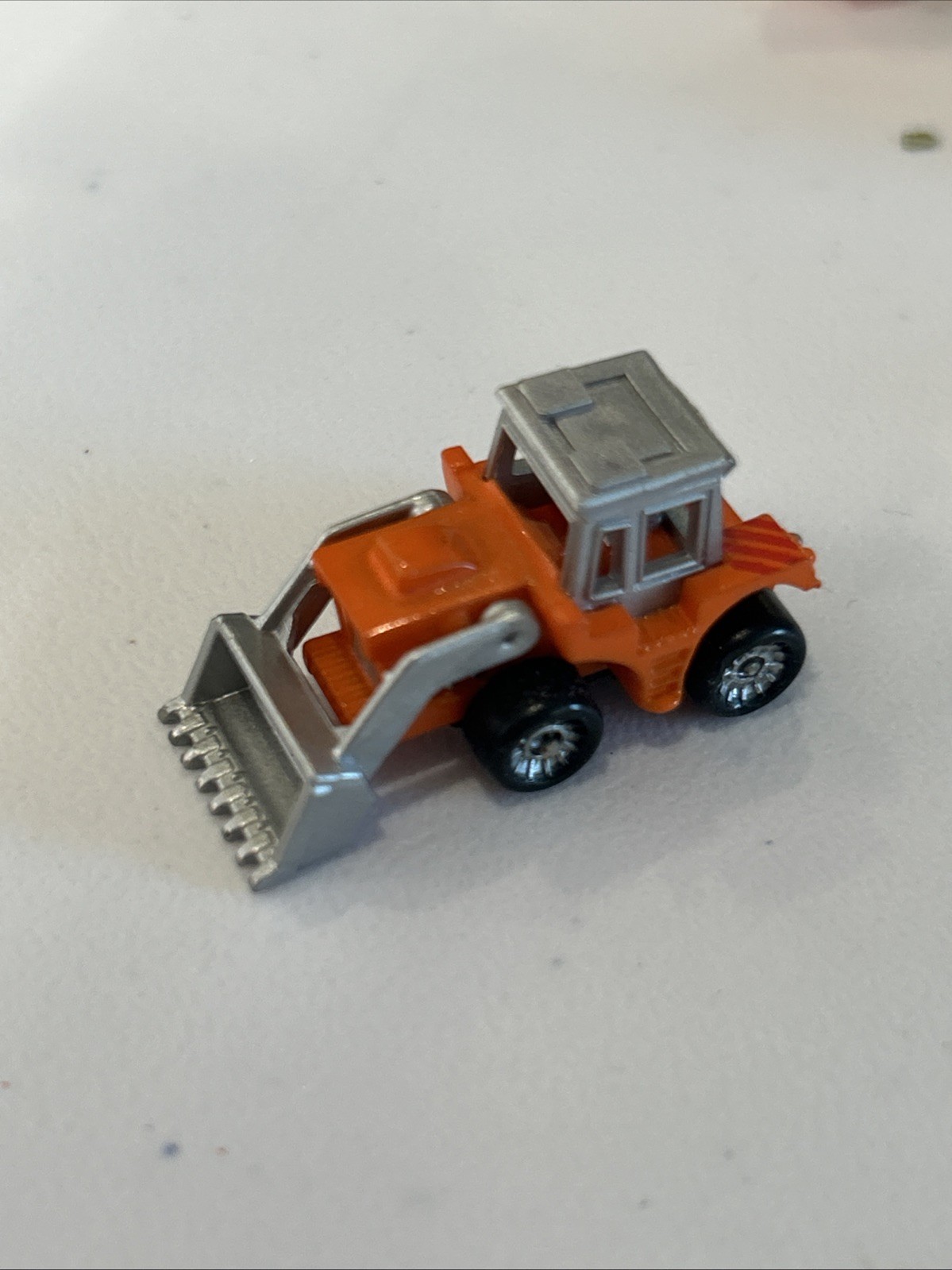 Vintage 1980s Micro Machines Galoob Construction Lot of 4 Orange