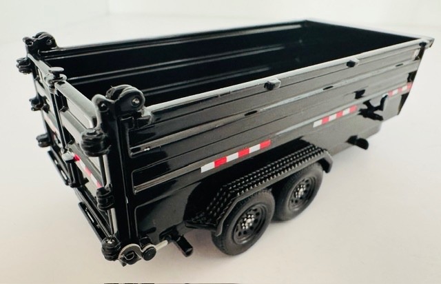 1:50 Black PJ Dump DM Trailer Diecast Model WBRO35-1400 By Weiss Brothers