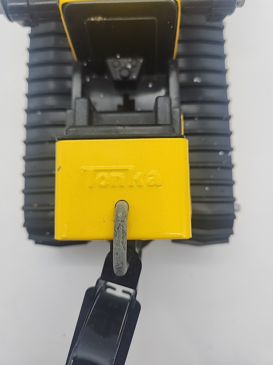Vintage Tonka Pressed Steel Backhoe Loader Excavation Toy Yellow Construction