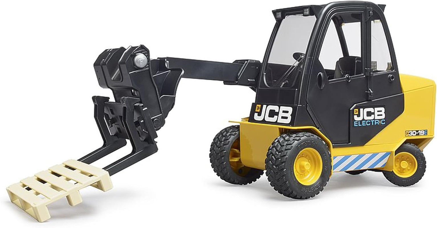 JCB Teletruk with Pallet (02512) – for Ages (4) and up – Made with High-Quality