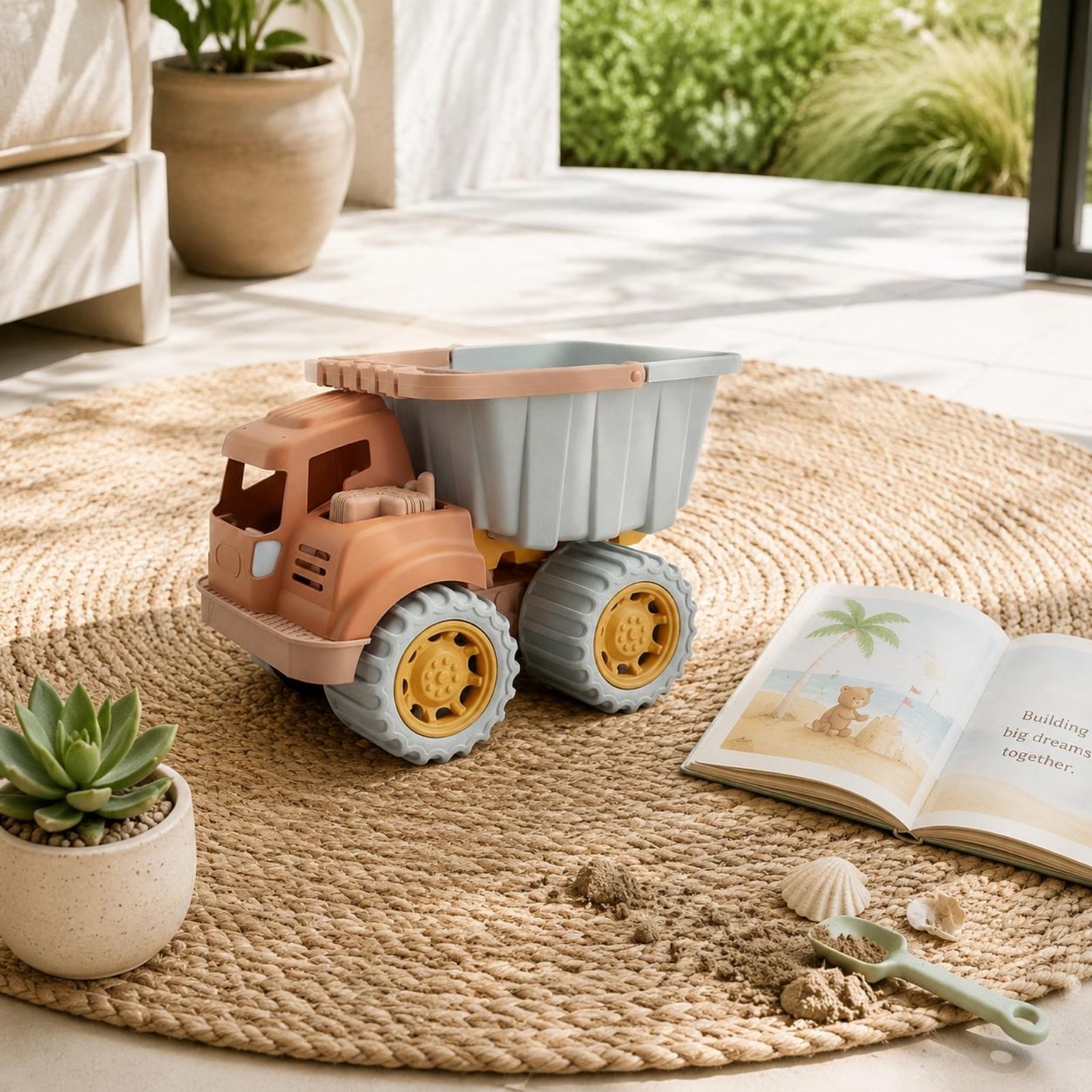 Wheat Straw Dump Truck Realistic Appearance & Activity Vehicle Sturdy