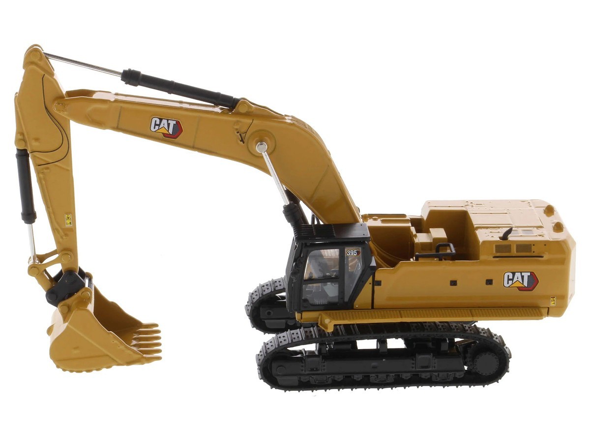 1/87 Scale Next Generation Hydraulic Excavator Diecast Model Yellow w/ Tools