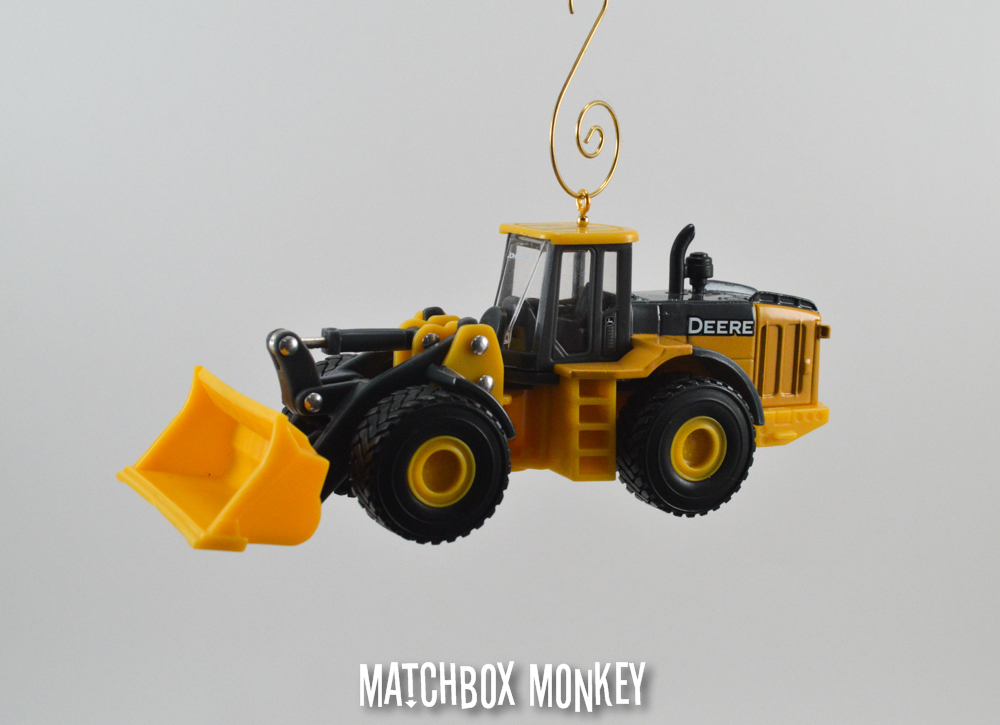 Custom John Deere 524K Wheel Loader 1/64 Christmas Ornament Caterpillar CAT