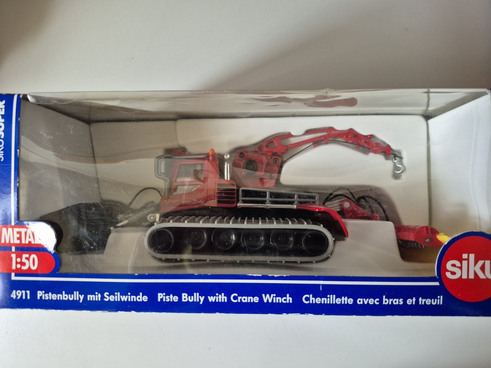 Bully With Crane Winch Siku Super 1:50 Truck Construction In Box Track! metal