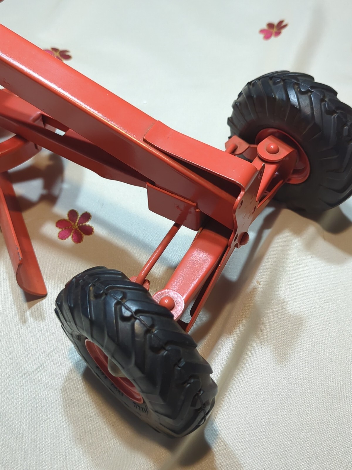 Vintage Doepke Adams Motor Road Grader Pressed Steel Model Toy Diesel 1940s