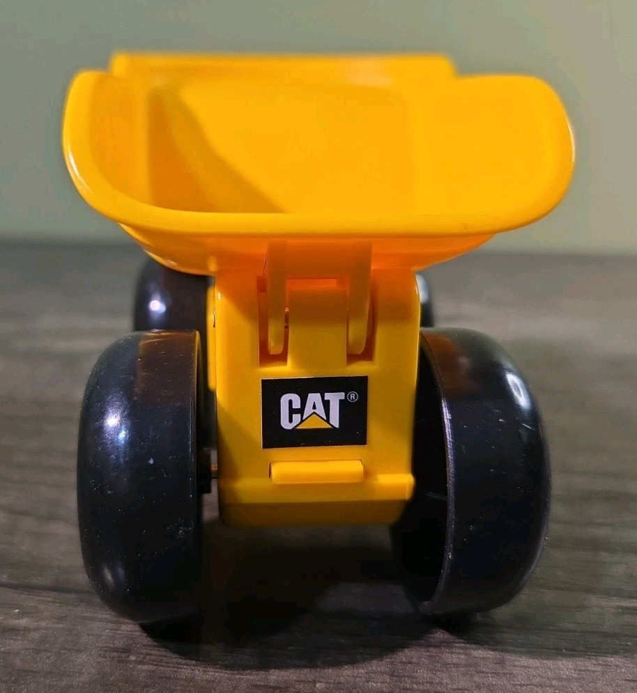 Lot Of 2 Toy State CAT Mini Machines Plastic Construction Dump Truck & Excavator