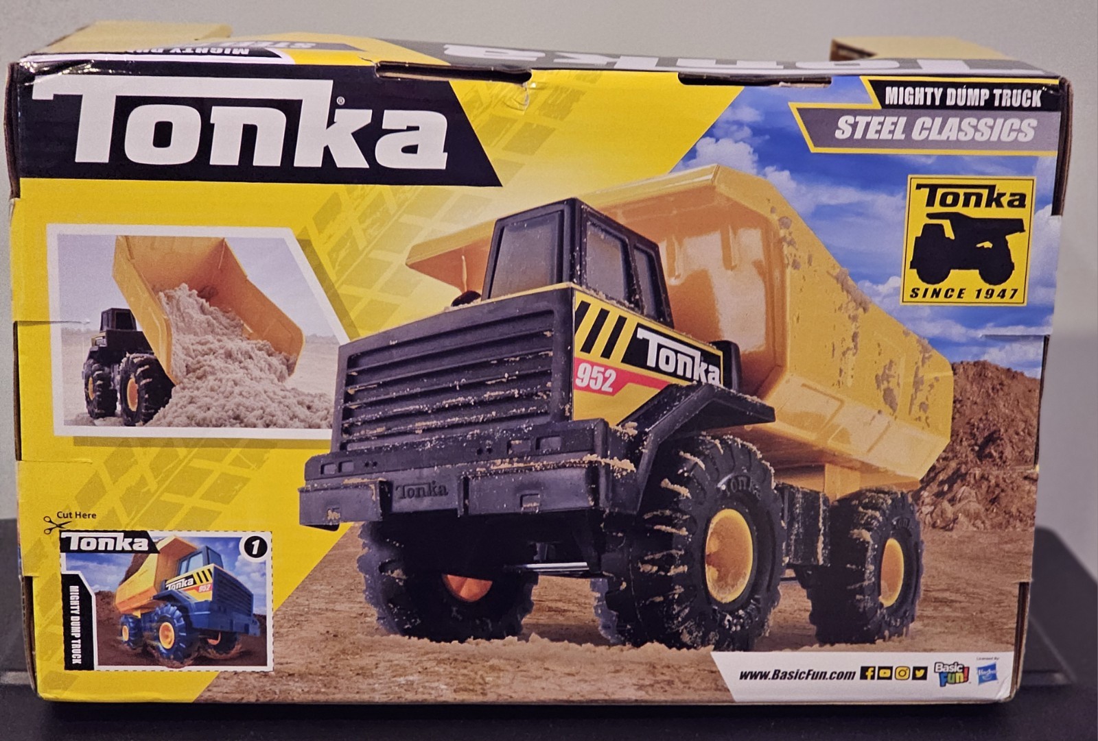 Tonka Steel Classics Mighty Dump Truck Steel Construction Yellow/Black 3+