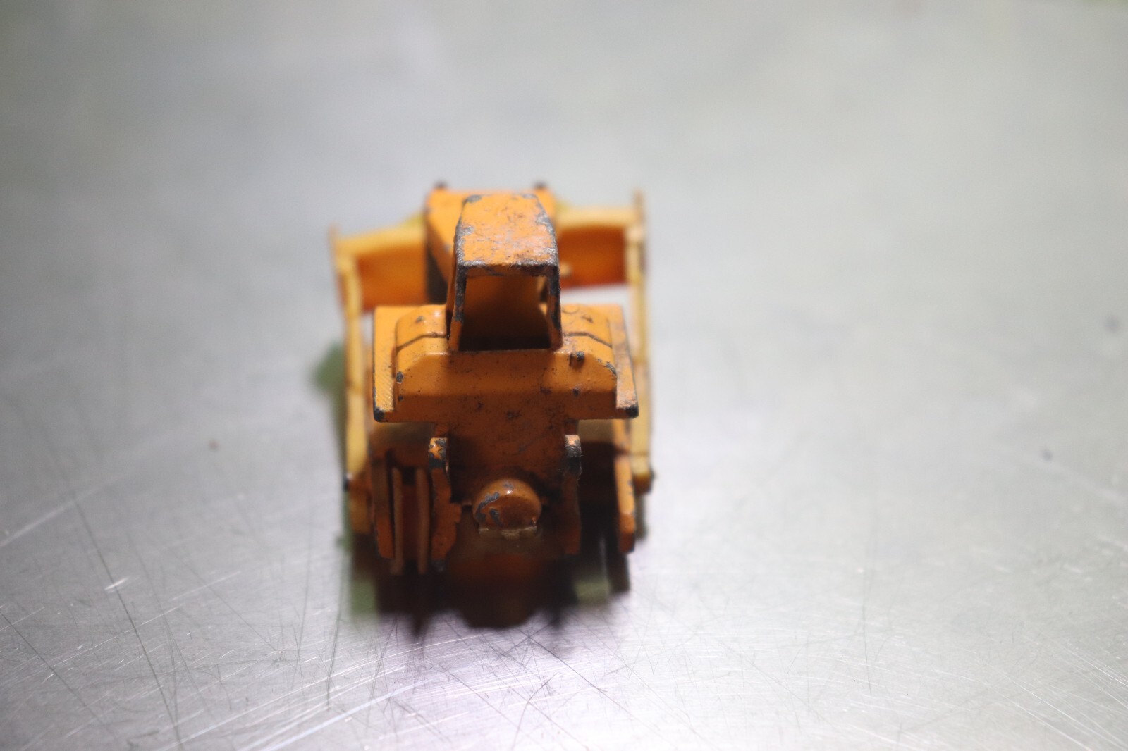 Vintage Construction Die Cast Toy Lot Bulldozer Fork Lift Caterpillar Yellow