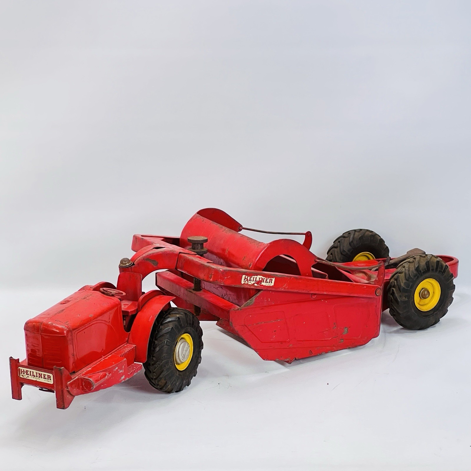 Vintage 1950’s Doepke Heiliner 29″ Red Pressed Steel Earth Mover Grader Truck