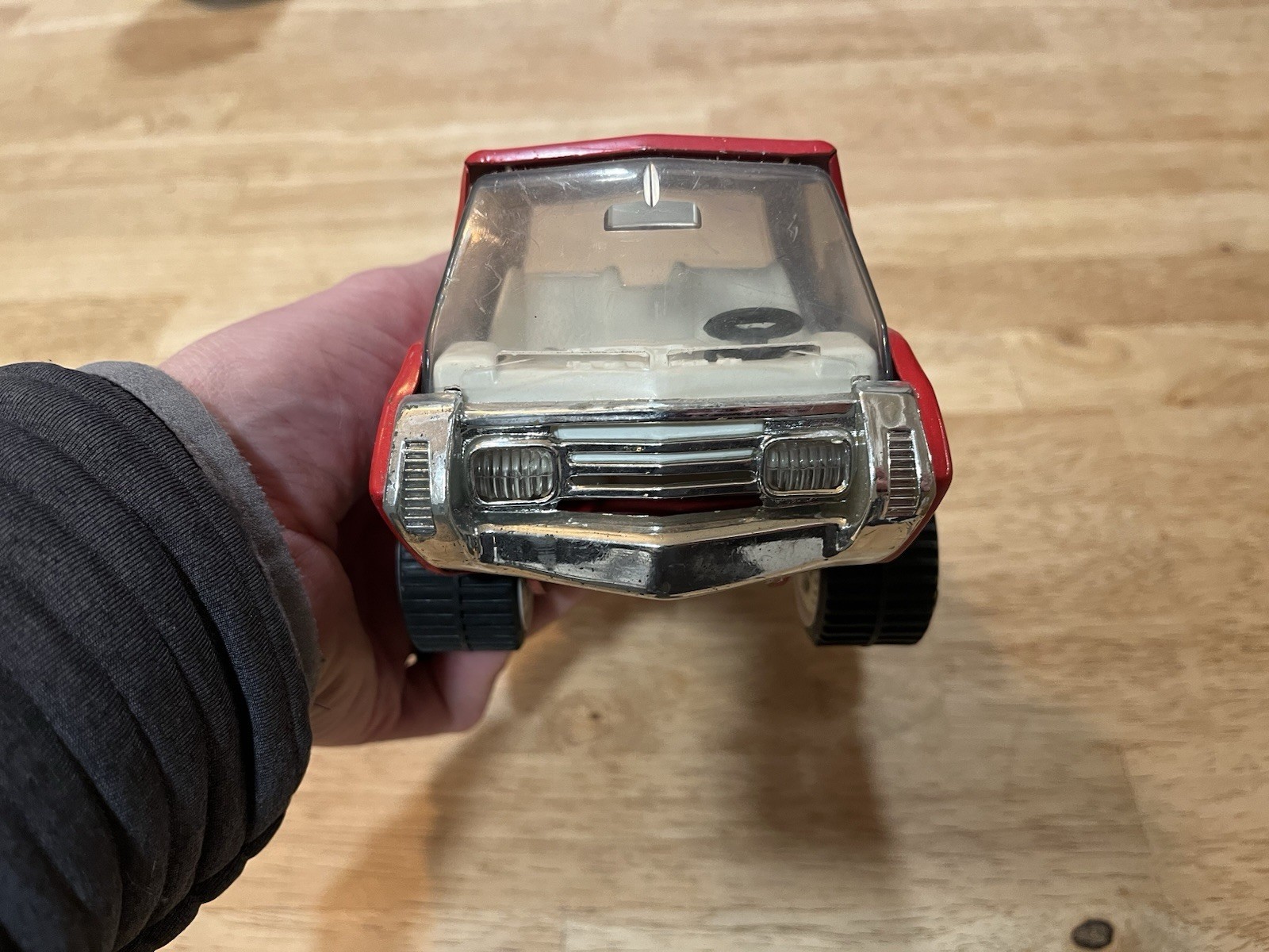 Vintage Tonka Cab Over Pickup Truck Pressed Steel Red with White Interior AZ
