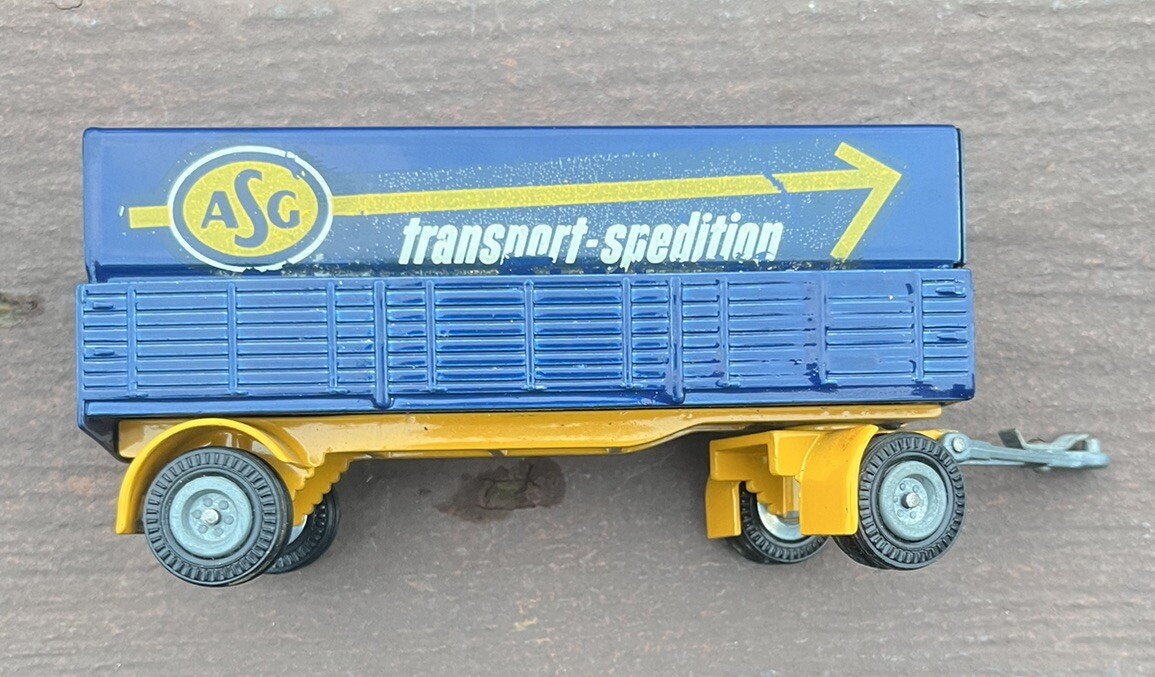 VINTAGE TEKNO of Holland #452 ASG Covered Trailer 1:50 Scale ***NICE***