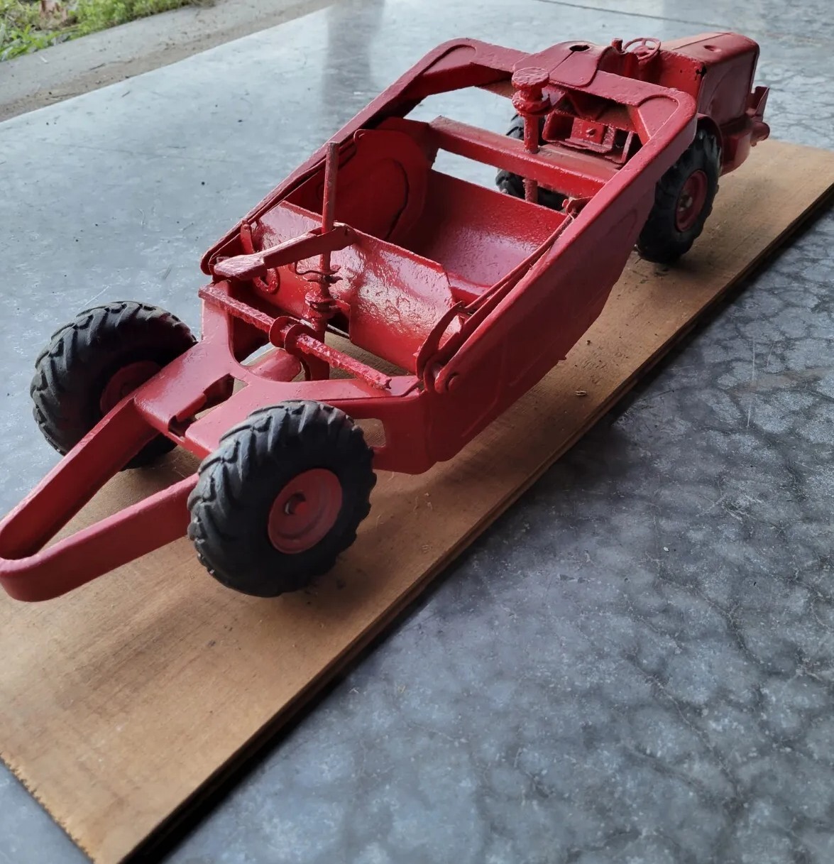 Vintage Model Toy Red Earth Mover