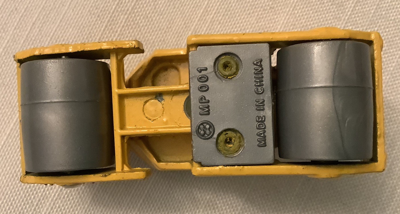 Road Roller MP001 measures 2 3/4” Diecast Approx Scale 1:64