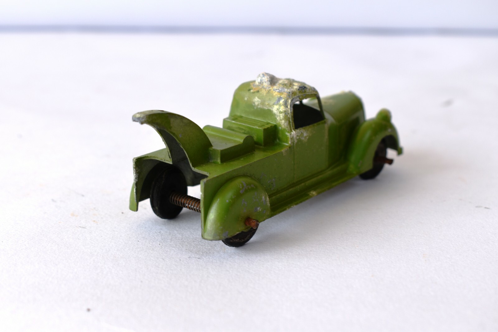 Vintage Toby Toy Breakdown Truck Metal Masters Diecast Truck England Old Gree”F7