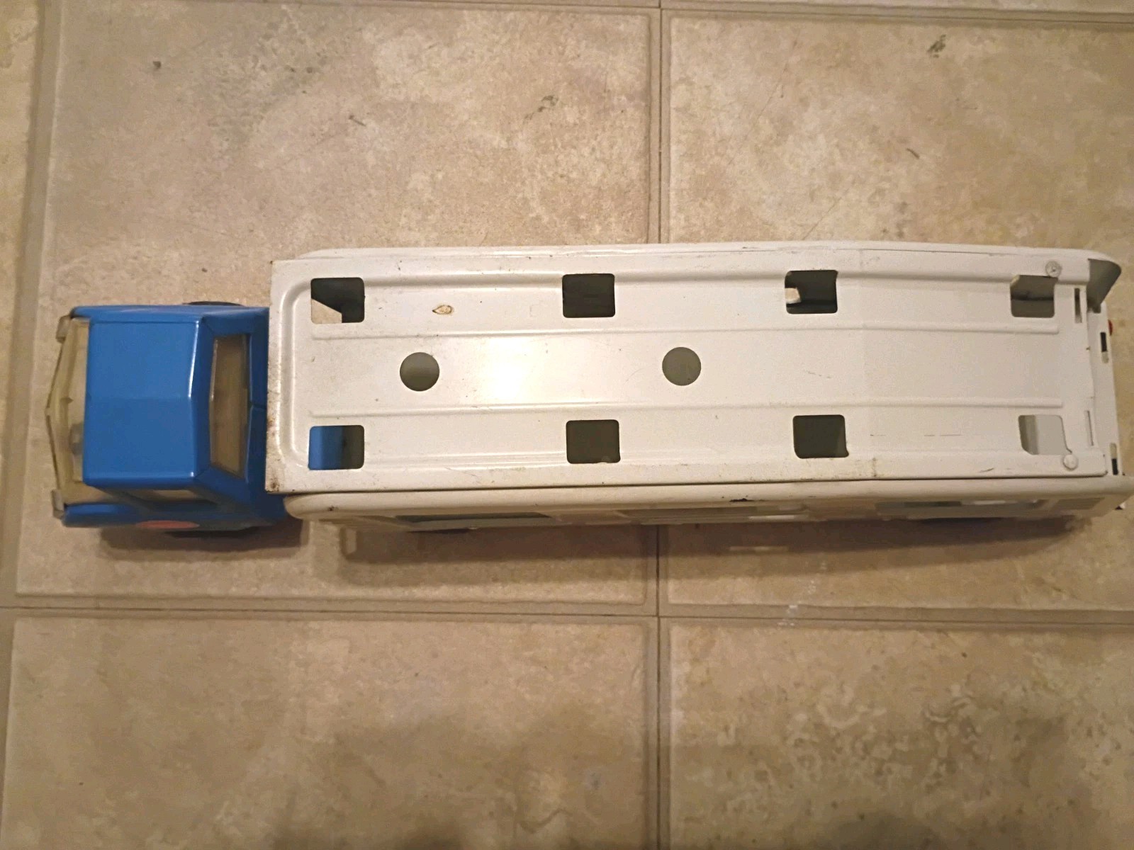 Tonka Motor Mover car hauler truck. Tractor And Trailer. Vintage