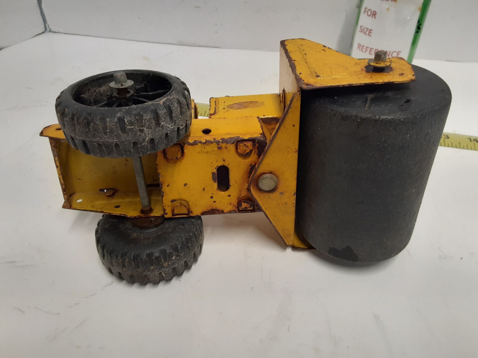 Vintage 8-1/2″ TONKA Road Roller Front Swivels 1970’s, To Restore/Parts