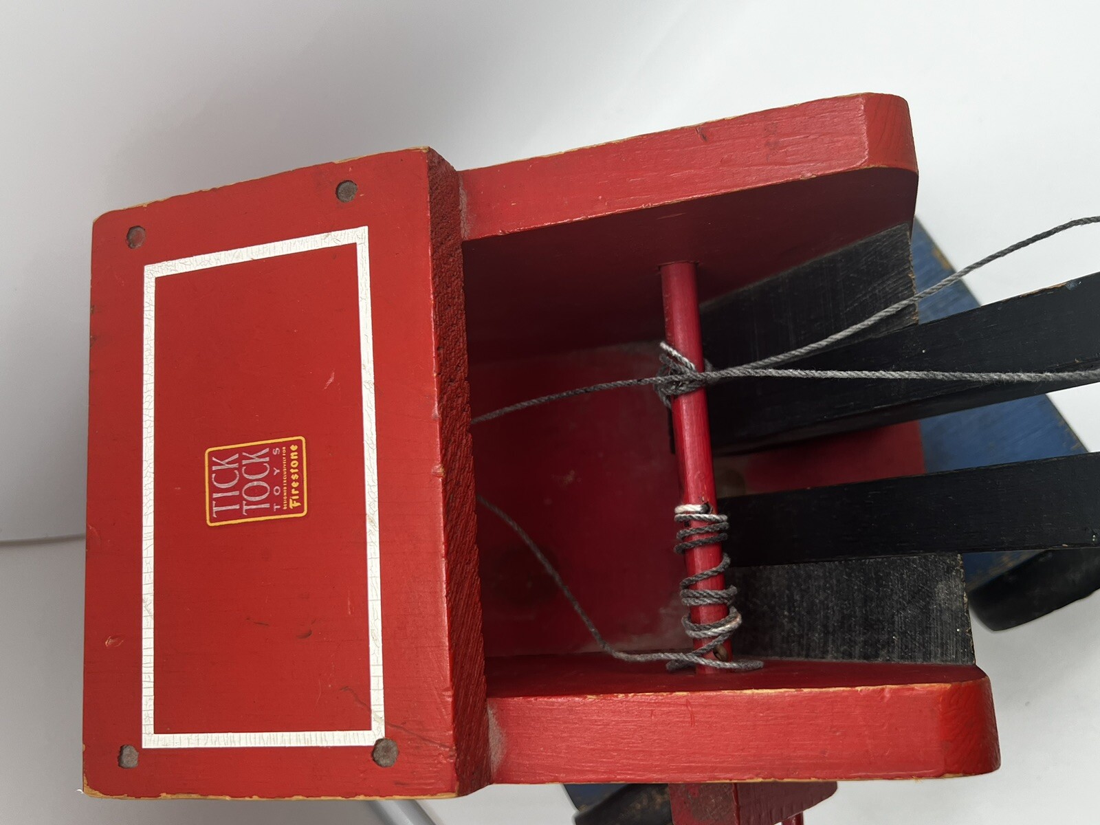Tick Tock Wooden Toy – Made For Firestone – Antique Steam Shovel 1940s Excavator