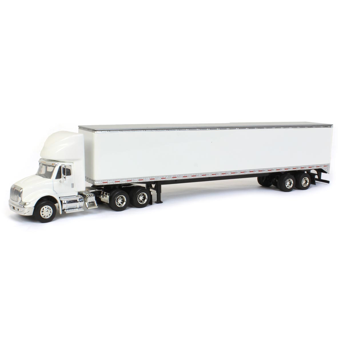 1/64 White International 8600 with Trailer with Single Rear Door 34549