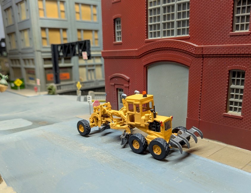 1/87 HO Scale Custom Built 1960s Era Galion Grader, 3D Printed, Resin Model