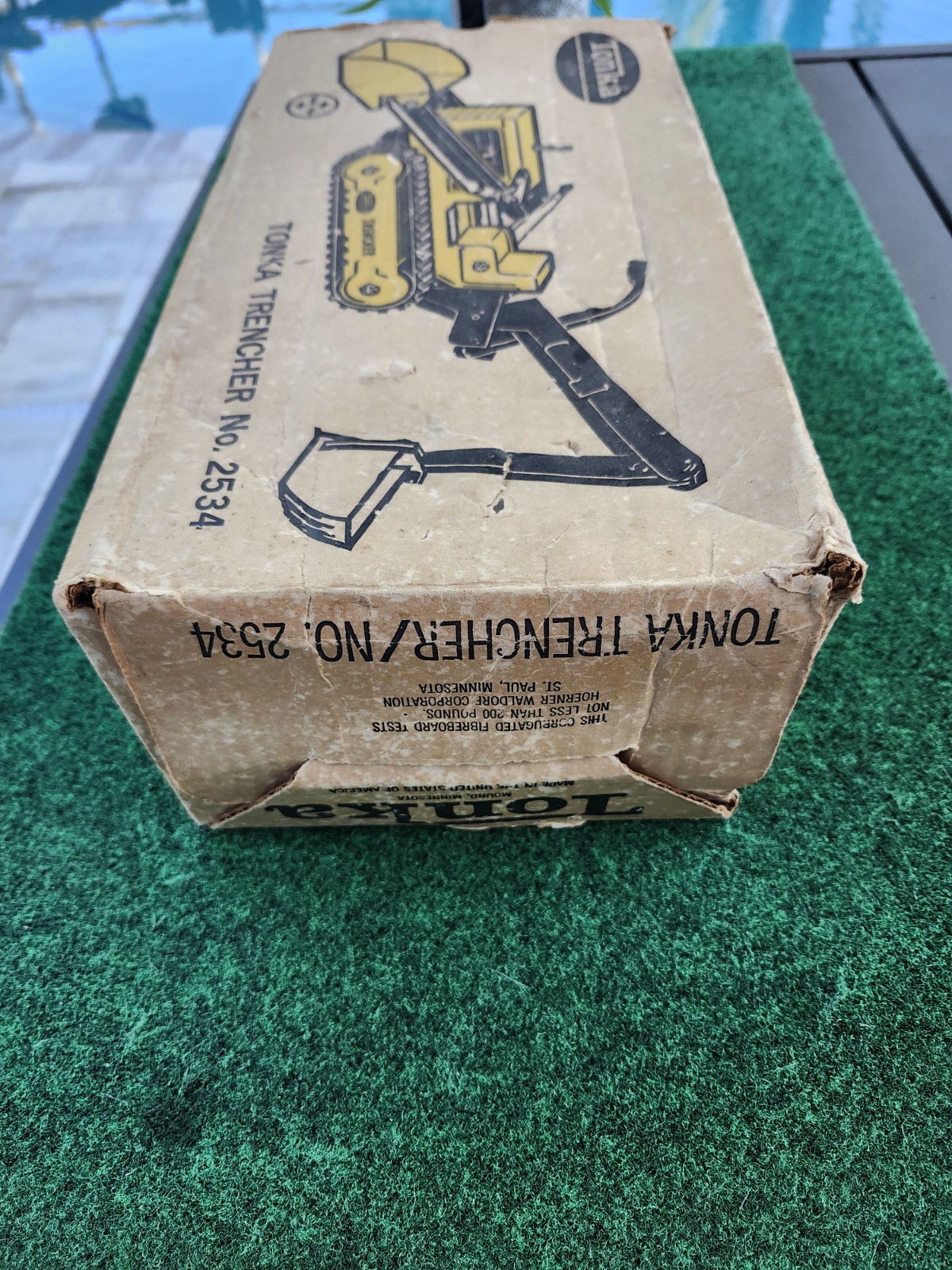 VINTAGE 1969 TONKA NO. 2534 TRENCHER DIECAST CONSTRUCTION TOY IN BOX GREAT SHAPE